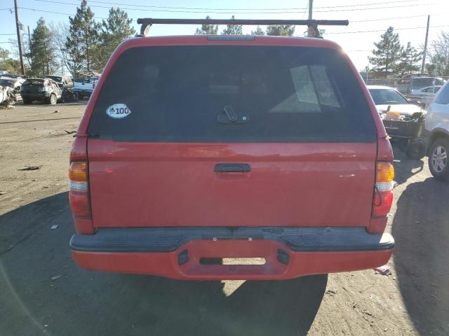 5TEWN72NX2Z052834 - 2002 TOYOTA TACOMA XTRACAB RED photo 6