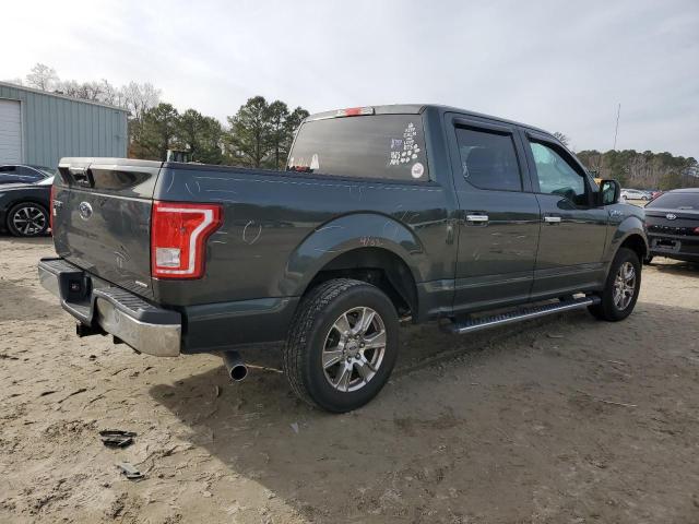 1FTEW1CFXFFC71812 - 2015 FORD F150 SUPERCREW GRAY photo 3