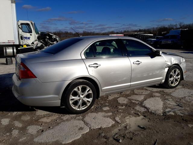 3FAHP0HG6CR168638 - 2012 FORD FUSION SE SILVER photo 3