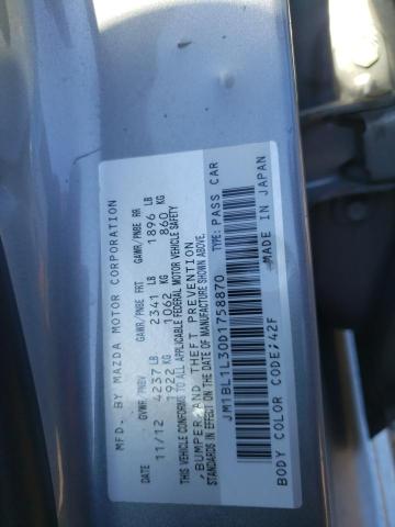 JM1BL1L30D1758870 - 2013 MAZDA SPEED 3 ვერცხლისფერი ფოტო 13