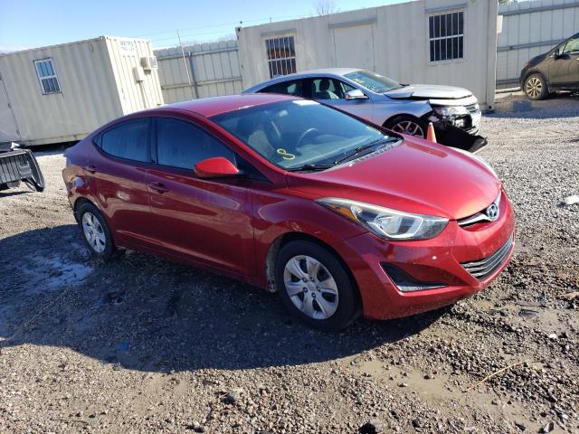 5NPDH4AE4GH690697 - 2016 HYUNDAI ELANTRA SE RED photo 4