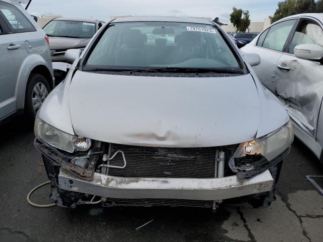 2HGFA1F54BH504826 - 2011 HONDA CIVIC LX SILVER photo 5