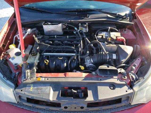 1FAHP3GN0AW116840 - 2010 FORD FOCUS SES RED photo 11
