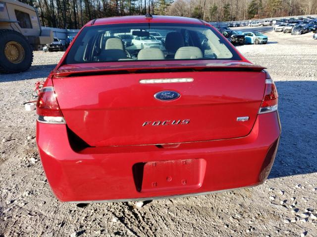 1FAHP3GN0AW116840 - 2010 FORD FOCUS SES RED photo 6