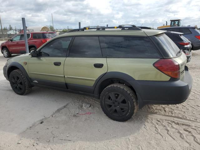 4S4BP61C757385454 - 2005 SUBARU LEGACY OUTBACK 2.5I GREEN photo 2