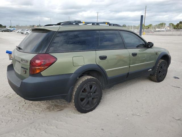 4S4BP61C757385454 - 2005 SUBARU LEGACY OUTBACK 2.5I GREEN photo 3