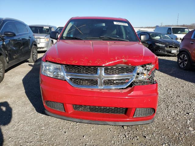 3C4PDCAB9DT626644 - 2013 DODGE JOURNEY SE RED photo 5