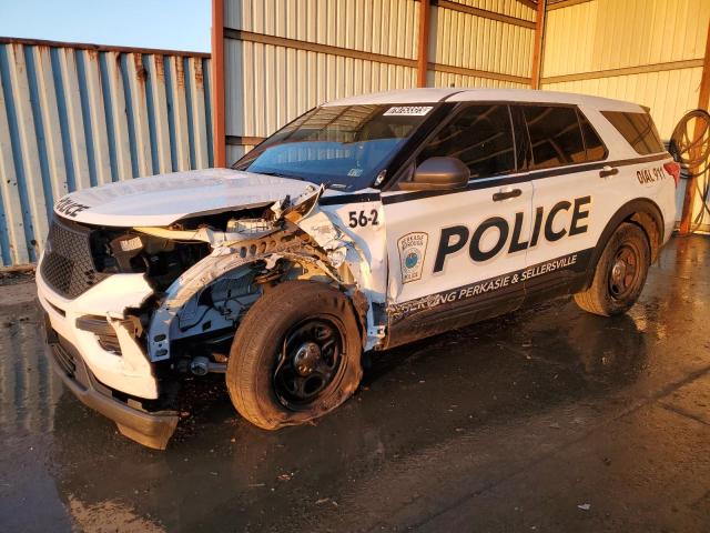 1FM5K8AB1PGA32385 - 2023 FORD EXPLORER POLICE INTERCEPTOR Weiß Foto 1