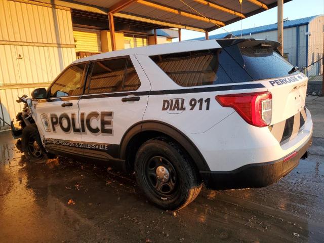 1FM5K8AB1PGA32385 - 2023 FORD EXPLORER POLICE INTERCEPTOR Weiß Foto 2