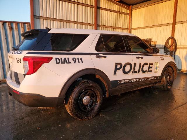 1FM5K8AB1PGA32385 - 2023 FORD EXPLORER POLICE INTERCEPTOR Weiß Foto 3