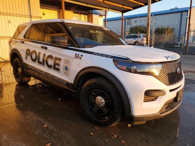 1FM5K8AB1PGA32385 - 2023 FORD EXPLORER POLICE INTERCEPTOR Weiß Foto 4