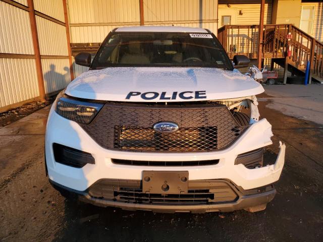 1FM5K8AB1PGA32385 - 2023 FORD EXPLORER POLICE INTERCEPTOR Weiß Foto 5