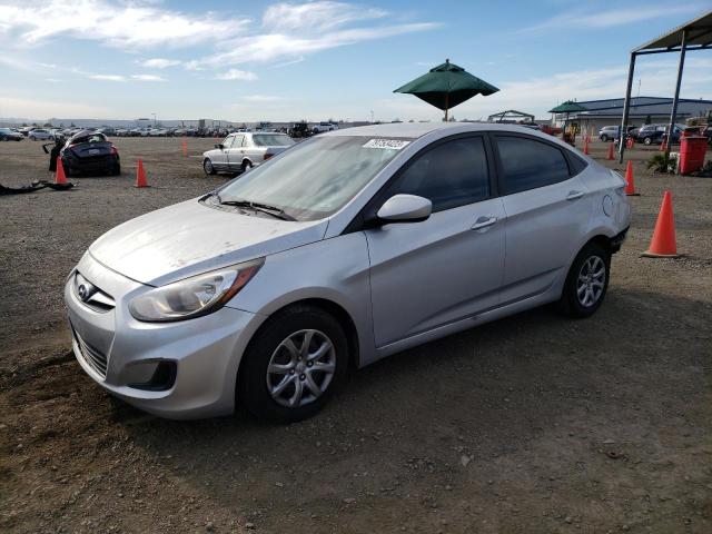 KMHCT4AE3DU369421 - 2013 HYUNDAI ACCENT GLS SILVER photo 1