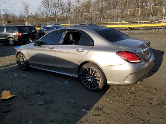 55SWF8EB4KU320331 - 2019 MERCEDES-BENZ C 300 4MATIC SILVER photo 2