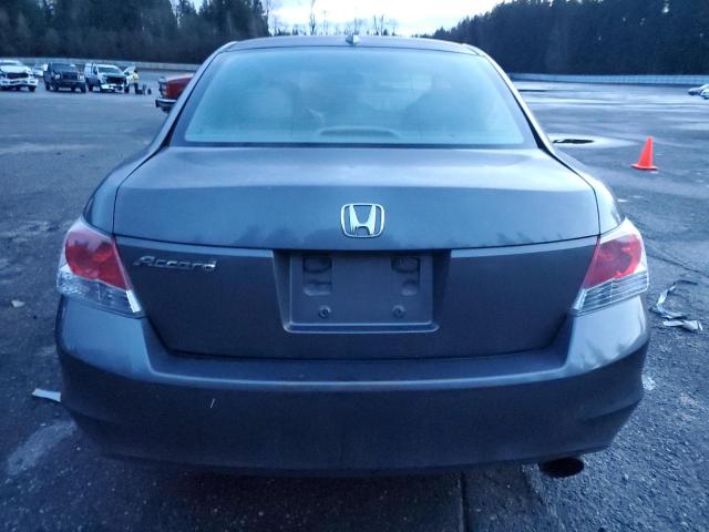 1HGCP26809A199464 - 2009 HONDA ACCORD EXL GRAY photo 6