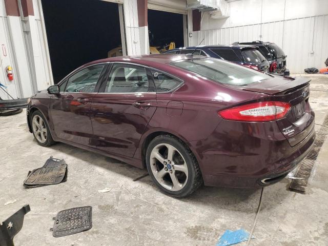 3FA6P0H95DR131798 - 2013 FORD FUSION SE BURGUNDY photo 2