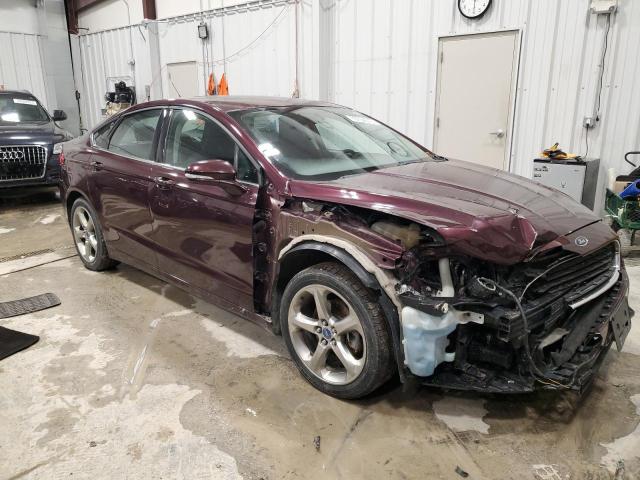 3FA6P0H95DR131798 - 2013 FORD FUSION SE BURGUNDY photo 4