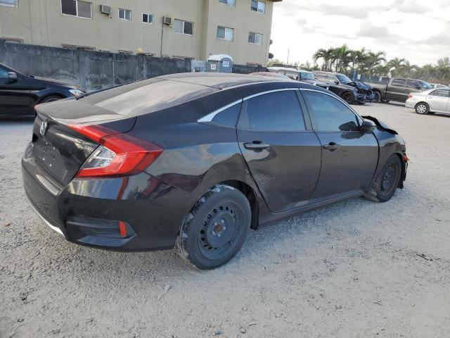 19XFC2F69KE043769 - 2019 HONDA CIVIC LX BLACK photo 3