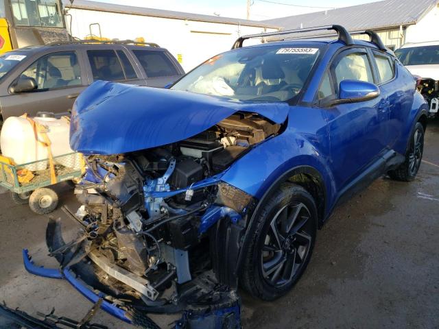 JTNKHMBX8M1114116 - 2021 TOYOTA C-HR XLE BLUE photo 1