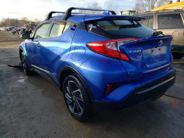 JTNKHMBX8M1114116 - 2021 TOYOTA C-HR XLE BLUE photo 2