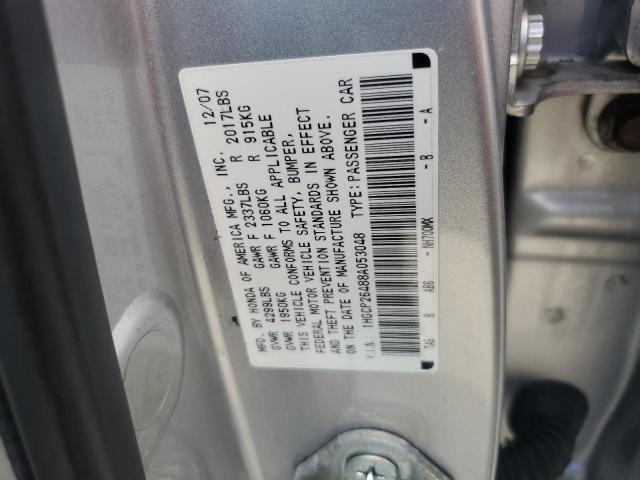 1HGCP26488A053048 - 2008 HONDA ACCORD LXP SILVER photo 12