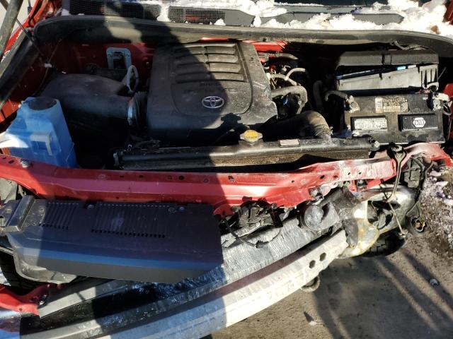 5TFUY5F13EX361101 - 2014 TOYOTA TUNDRA DOUBLE CAB SR/SR5 RED photo 11