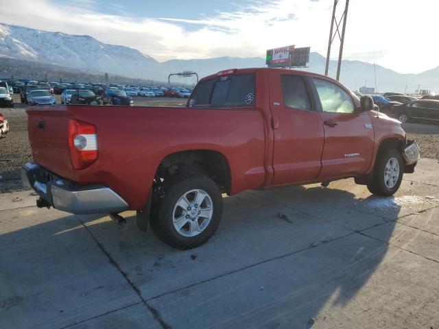 5TFUY5F13EX361101 - 2014 TOYOTA TUNDRA DOUBLE CAB SR/SR5 RED photo 3