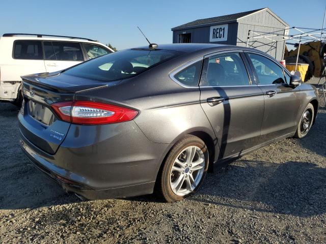 3FA6P0RU9FR199074 - 2015 FORD FUSION TITANIUM HEV GRAY photo 3