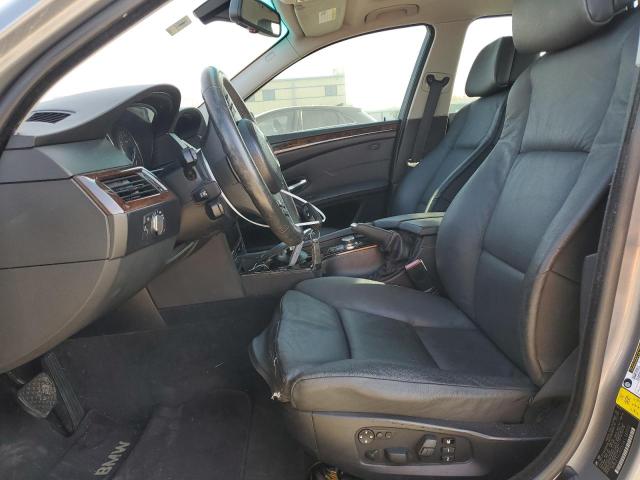 WBANU5C51AC127772 - 2010 BMW 5 SERIES I SILVER photo 7