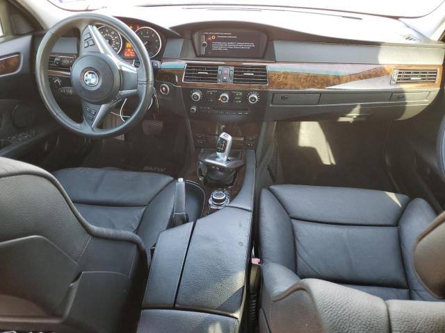 WBANU5C51AC127772 - 2010 BMW 5 SERIES I SILVER photo 8