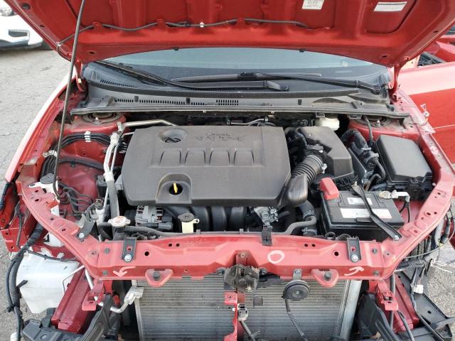 2T1BURHE5HC919320 - 2017 TOYOTA COROLLA L RED photo 11