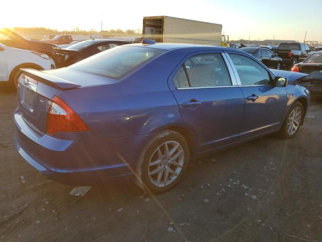 3FAHP0JA2CR124996 - 2012 FORD FUSION SEL BLUE photo 3