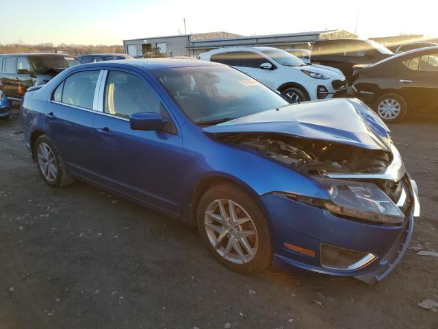 3FAHP0JA2CR124996 - 2012 FORD FUSION SEL BLUE photo 4