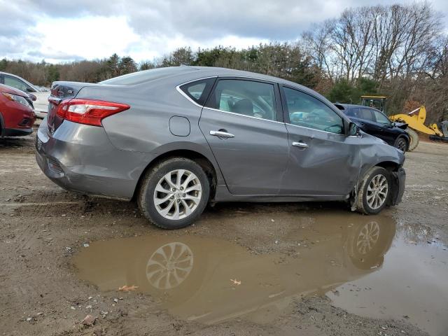 3N1AB7AP0KY341395 - 2019 NISSAN SENTRA S GRAY photo 3