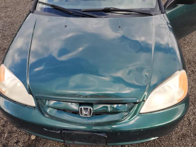 1HGEM22532L028294 - 2002 HONDA CIVIC LX GREEN photo 11