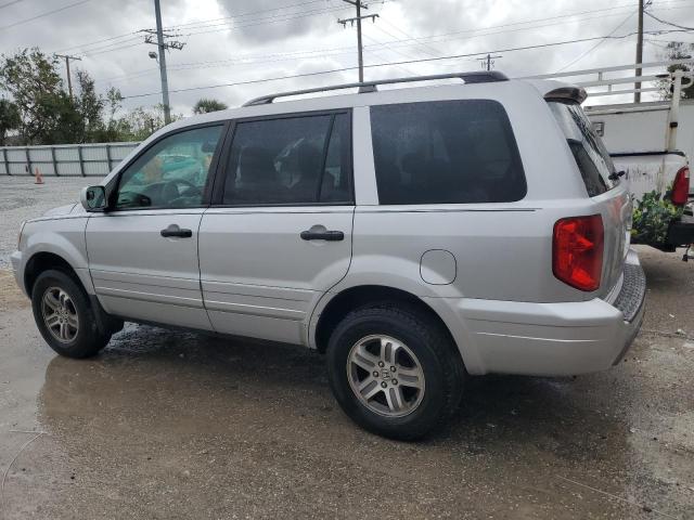 2HKYF18574H565149 - 2004 HONDA PILOT EXL SILVER photo 2