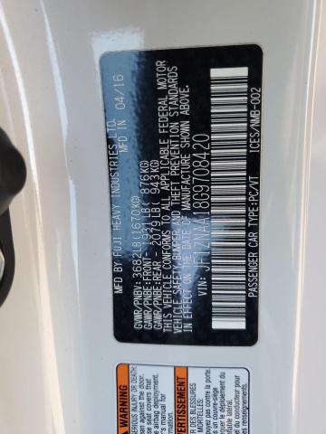 JF1ZNAA18G9708420 - 2016 TOYOTA SCION FR-S WHITE photo 12