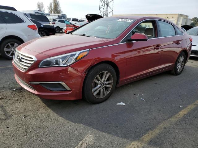 5NPE24AF9GH384609 - 2016 HYUNDAI SONATA SE BURGUNDY photo 1