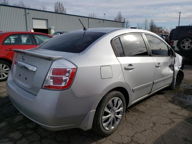 3N1AB6AP1BL713172 - 2011 NISSAN SENTRA 2.0 SILVER photo 3