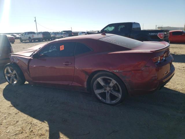 2G1FB1E38D9190180 - 2013 CHEVROLET CAMARO LT RED photo 2