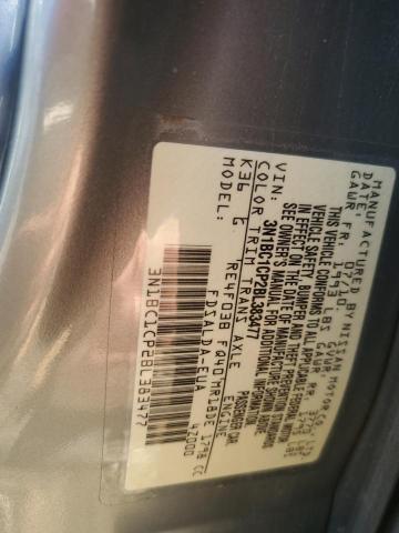 3N1BC1CP2BL383477 - 2011 NISSAN VERSA S SILVER photo 13