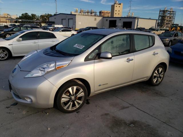 1N4AZ0CP9FC324239 - 2015 NISSAN LEAF S SILVER photo 1