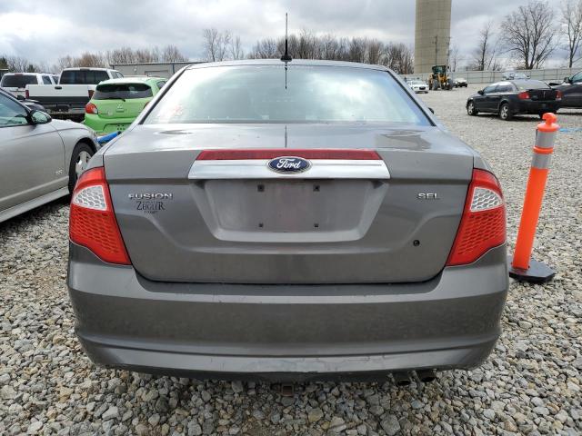 3FAHP0JA3CR430640 - 2012 FORD FUSION SEL GRAY photo 6