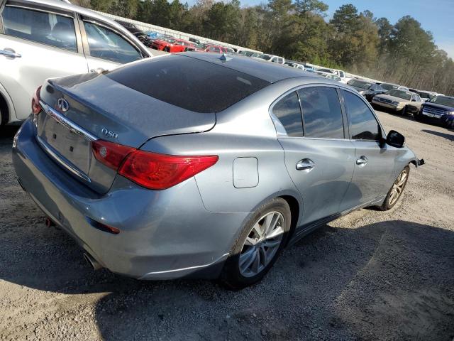 JN1BV7AP8EM681199 - 2014 INFINITI Q50 BASE BLUE photo 3