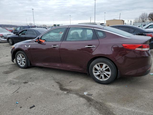 5XXGT4L38GG101623 - 2016 KIA OPTIMA LX BURGUNDY photo 2