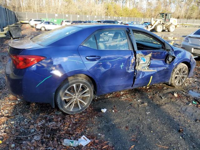 2T1BURHE7JC116708 - 2018 TOYOTA COROLLA L BLUE photo 3