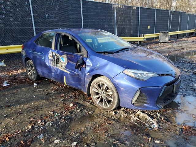 2T1BURHE7JC116708 - 2018 TOYOTA COROLLA L BLUE photo 4