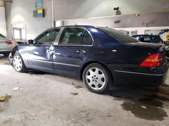 JTHBN30F730094767 - 2003 LEXUS LS 430 BLUE photo 2