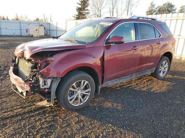 2GNALCEK1H1558079 - 2017 CHEVROLET EQUINOX LT MAROON photo 1