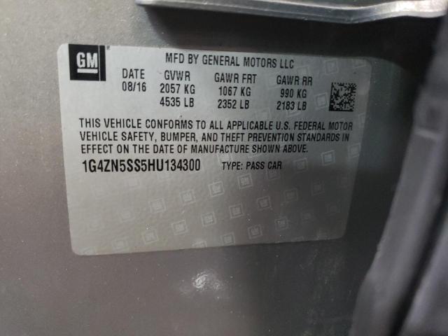 1G4ZN5SS5HU134300 - 2017 BUICK LACROSSE PREFERRED GRAY photo 12